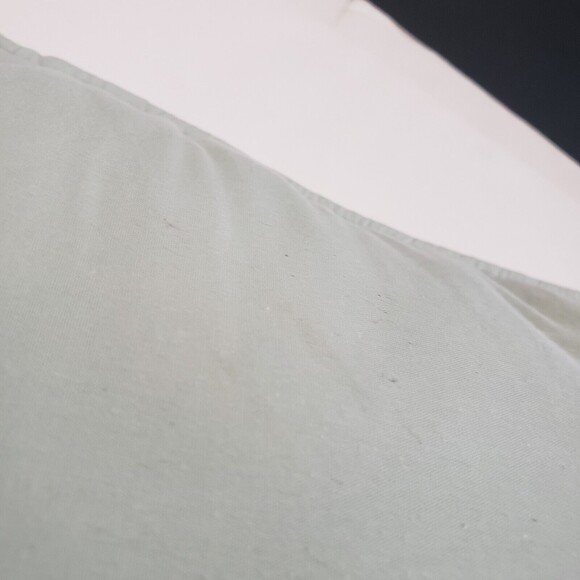 Pintuck Throw Pillow Decorative 16 X 16 inches Pale Green Cotton Cover Poly Fill - Picture 5 of 6